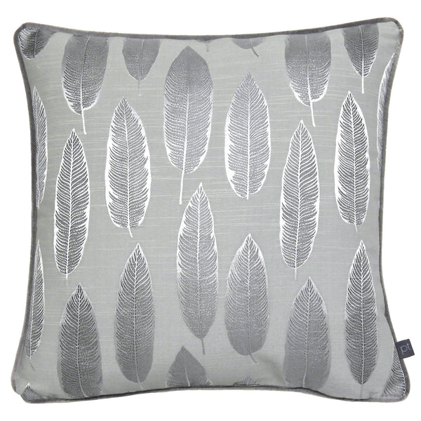Quill 43x43 Feather Filled Cushion Silver - XShowhome Limited - Riva