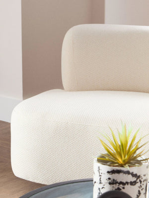 Ozzano Cream Linen 3 Seater Sofa - Xshowhome