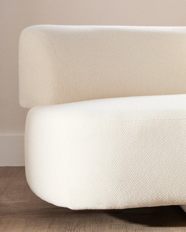 Ozzano Cream Linen 3 Seater Sofa - Xshowhome