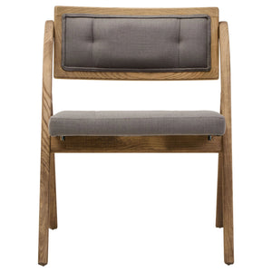 Cebu Grey Wash Elm Wood Folding Chair - Xshowhome