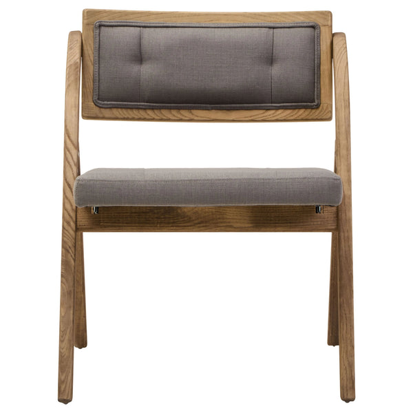 Cebu Grey Wash Elm Wood Folding Chair - Xshowhome