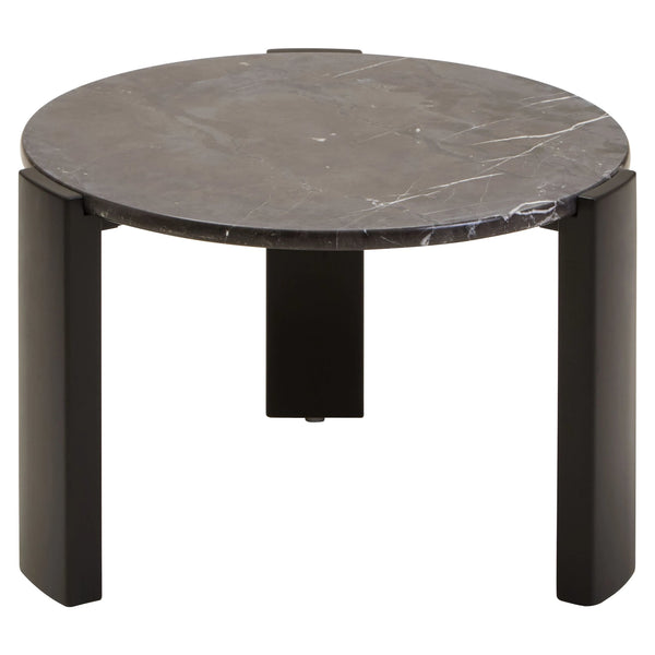 Palermo Round Black Marble Top Small Coffee Table - Xshowhome
