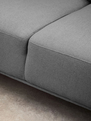 Toulon 3 Seat Grey Fabric Right Chaise Sofa - Xshowhome