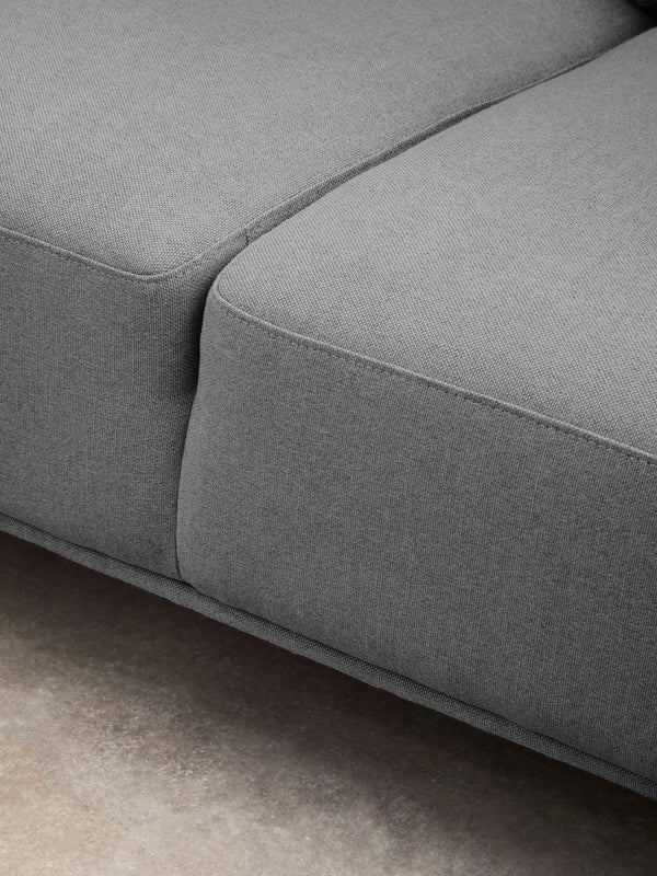 Toulon 3 Seat Grey Fabric Right Chaise Sofa - Xshowhome