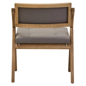 Cebu Grey Wash Elm Wood Folding Chair - Xshowhome