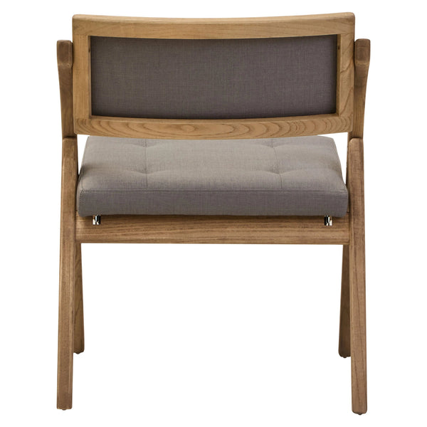 Cebu Grey Wash Elm Wood Folding Chair - Xshowhome