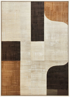 Astratto Neutral Abstract Textured Canvas Wall Art - Xshowhome