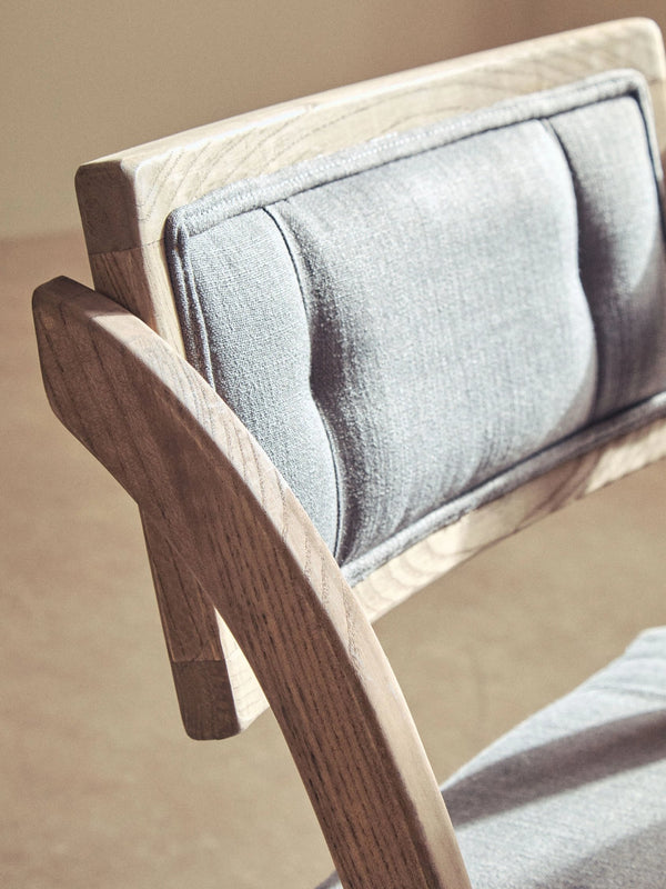 Cebu Grey Wash Elm Wood Folding Chair - Xshowhome