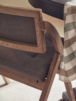 Cebu Grey Wash Elm Wood Folding Chair - Xshowhome
