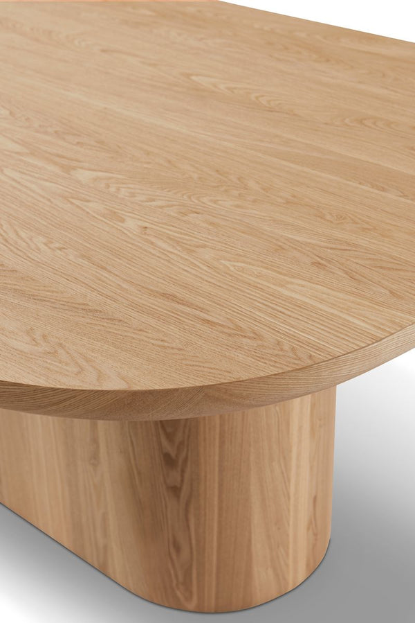 Berwick Dining Table - Single Pedestal- Ash Oak - Tommy Franks