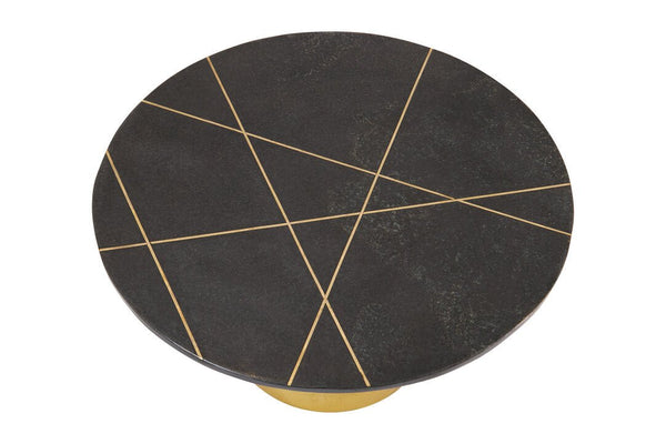 Rabia Coffee Table With Black Marble Top - Canwell Interiors Limited - Xshowhome