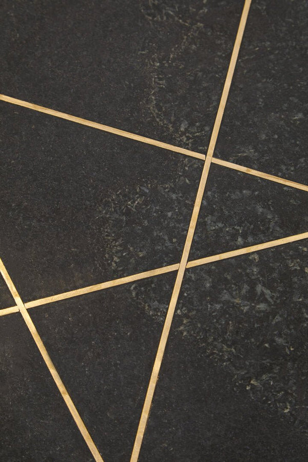 Rabia Coffee Table With Black Marble Top - Canwell Interiors Limited - Xshowhome