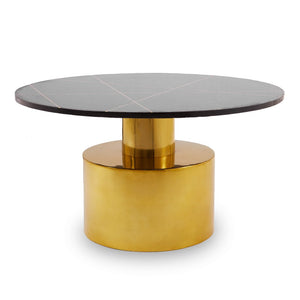 Rabia Coffee Table With Black Marble Top - Canwell Interiors Limited - Xshowhome