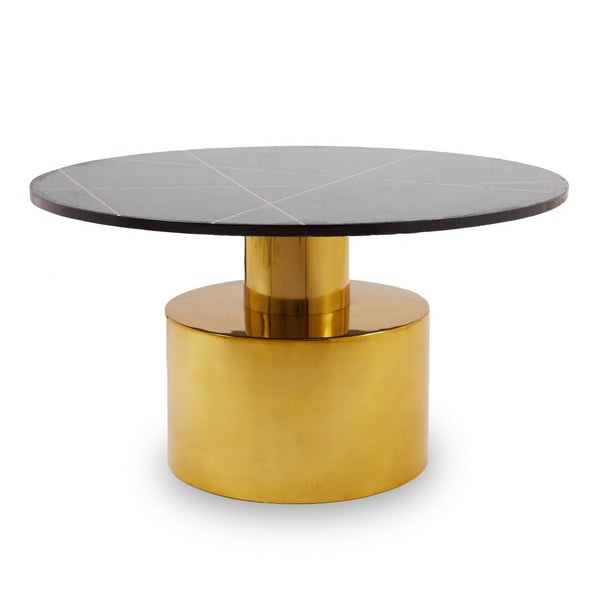 Rabia Coffee Table With Black Marble Top - Canwell Interiors Limited - Xshowhome