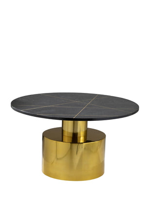 Rabia Coffee Table With Black Marble Top - XShowhome Limited - Xshowhome