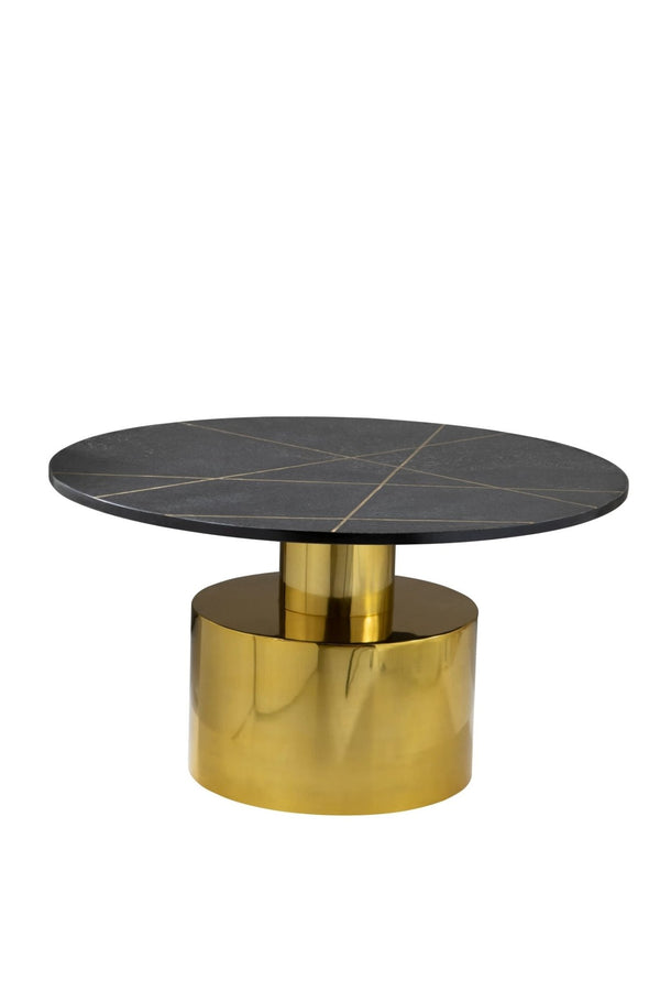 Rabia Coffee Table With Black Marble Top - XShowhome Limited - Xshowhome