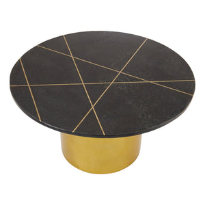 Rabia Coffee Table With Black Marble Top - XShowhome Limited - Xshowhome