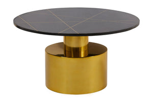 Rabia Coffee Table With Black Marble Top - XShowhome Limited - Xshowhome