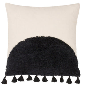 Radian 45x45 Feather Filled Cushion Natural/black - Canwell Interiors Limited - Riva