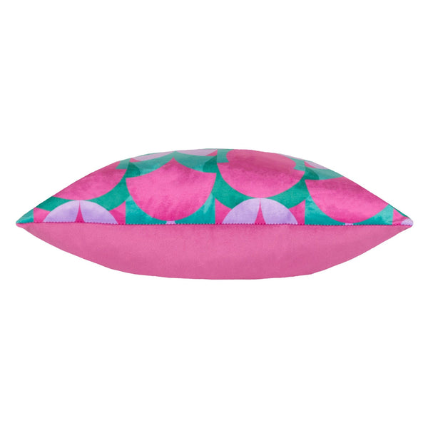 Raeya 45x45 Feather Filled Cushion Pink & Jade - Canwell Interiors Limited - Riva