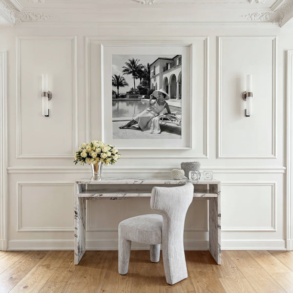 Raffles Calacatta Desk - Canwell Interiors Limited - Canwell