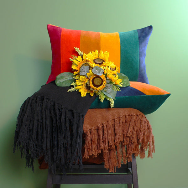 Rainbow 30x50 Feather Filled Cushion Jewels - XShowhome Limited - Riva