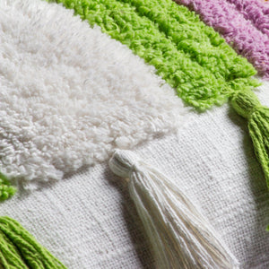 Rainbow Tassels 45x45 Feather Filled Cushion Multi - Canwell Interiors Limited - Riva