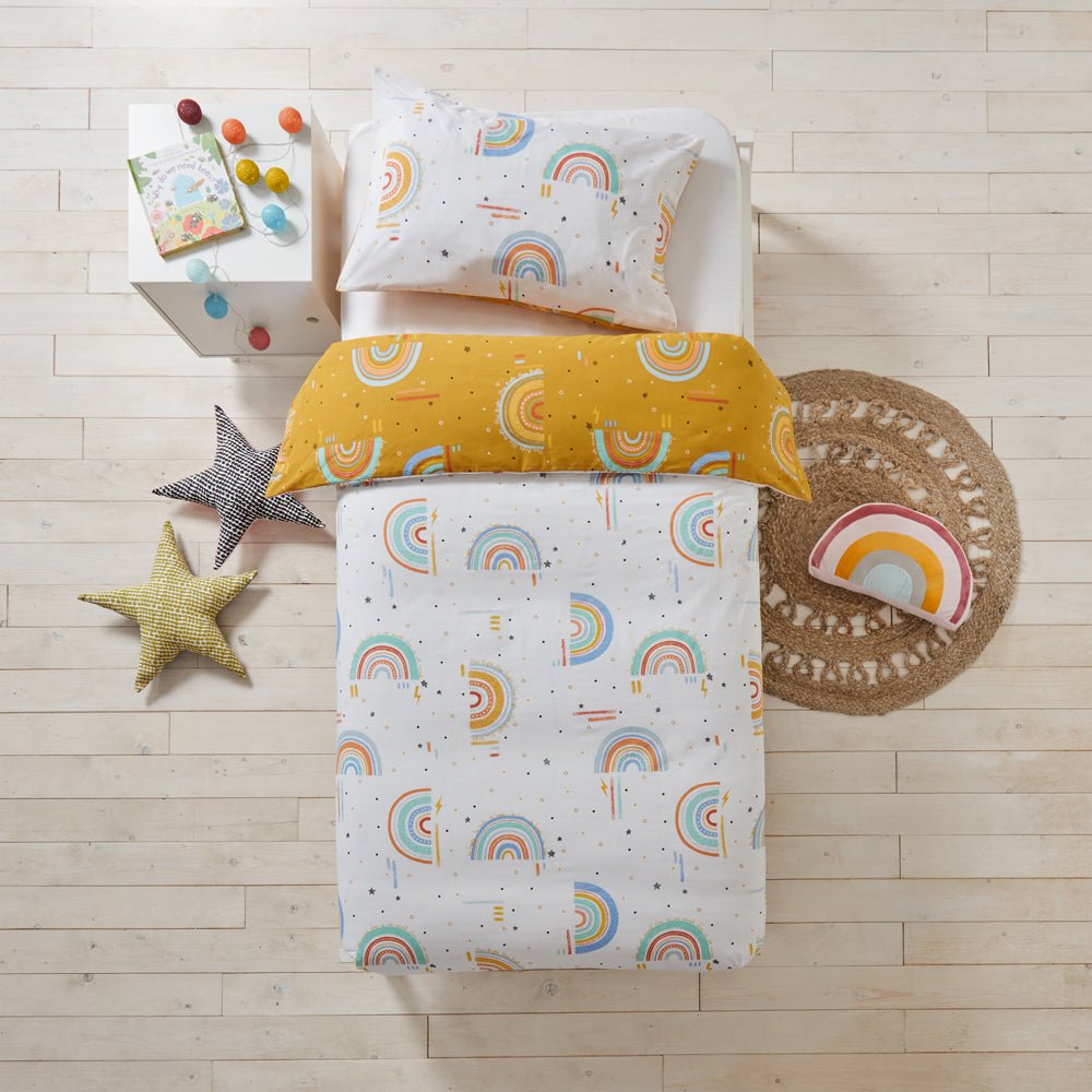Rainbow Tribe Db Duvet Set Mustard - Canwell Interiors Limited - Riva