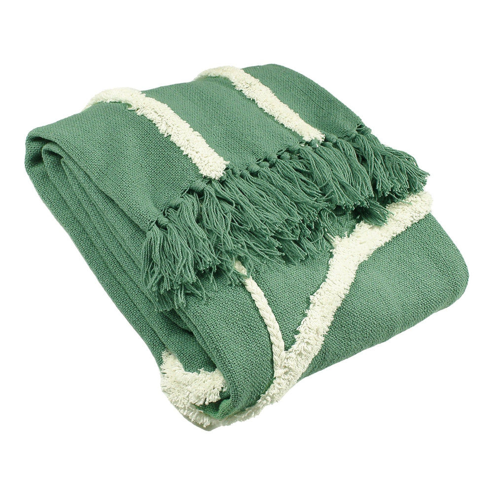 Rainbow Tuft 130x150 Throw Sage - XShowhome Limited - Riva