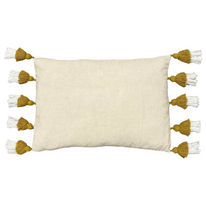 Rainbow Tuft 30x50 Feather Filled Cushion Ochre - Canwell Interiors Limited - Riva