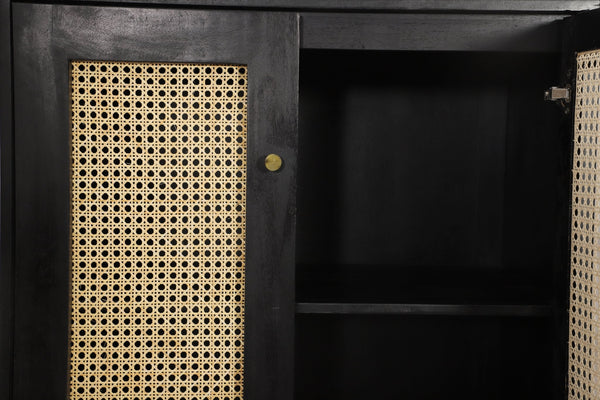 Rattan 2 Door Highboard - Canwell Interiors Limited - Jaipur