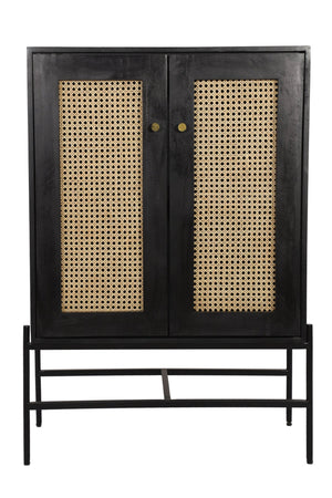 Rattan 2 Door Highboard - Canwell Interiors Limited - Jaipur