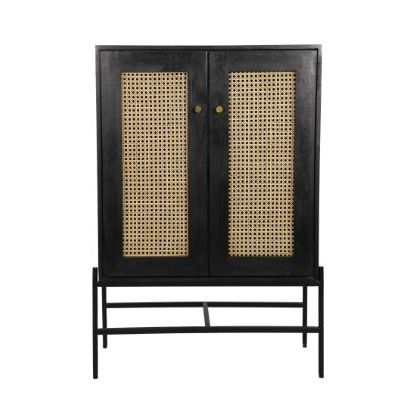 Rattan 2 Door Highboard - Canwell Interiors Limited - Jaipur