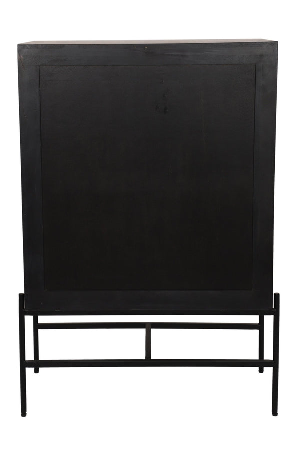 Rattan 2 Door Highboard - Canwell Interiors Limited - Jaipur