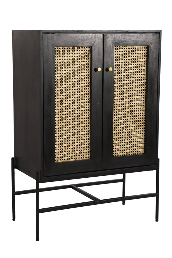 Rattan 2 Door Highboard - Canwell Interiors Limited - Jaipur