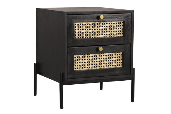 Rattan Bedside Table 2 Drawer - XShowhome Limited - Jaipur