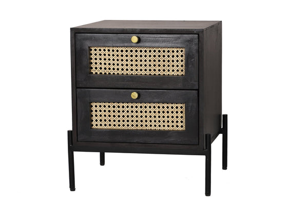 Rattan Bedside Table 2 Drawer - XShowhome Limited - Jaipur