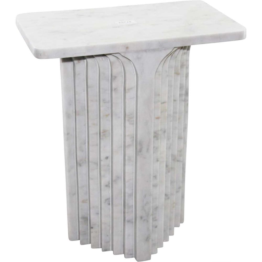 Ravello White Marble Side Table - XShowhome Limited - Libra