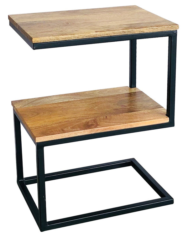 Ravi Iron Base ' S ' Shape Side Table - Canwell Interiors Limited - Jaipur