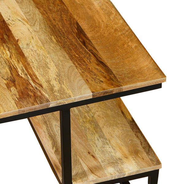 Ravi Side Table - Mango Light Finish - Canwell Interiors Limited - Jaipur