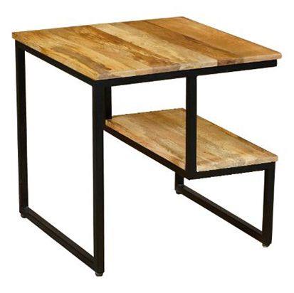 Ravi Side Table - Mango Light Finish - Canwell Interiors Limited - Jaipur