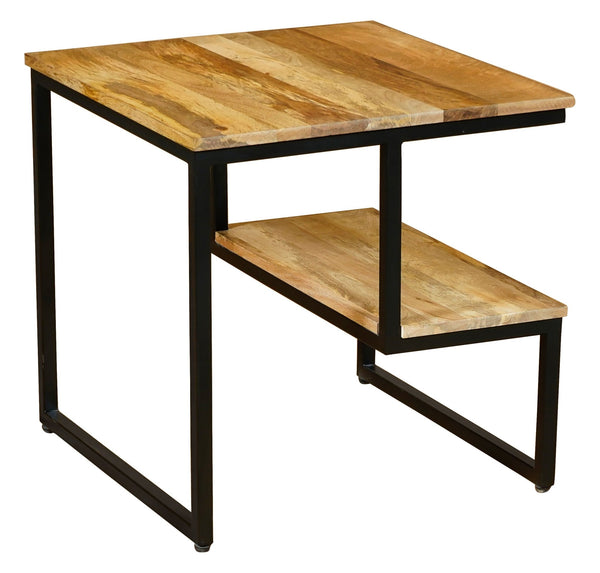 Ravi Side Table - Mango Light Finish - Canwell Interiors Limited - Jaipur