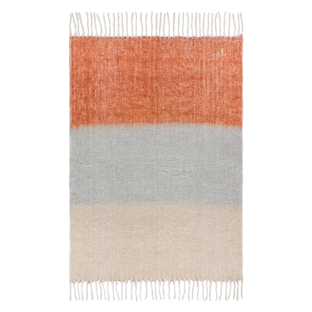 Rawton Ombre 130x180 Throw Brick/flint - Canwell Interiors Limited - Riva
