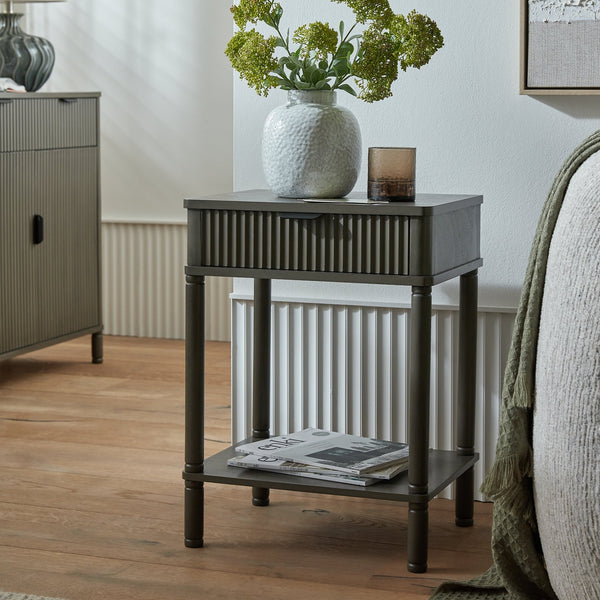 Reed Collection 1 Drawer Side Table - Canwell Interiors Limited - Hills