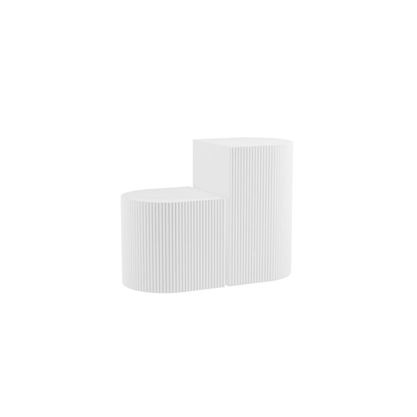 Reed White Side Table - Canwell Interiors Limited - Canwell