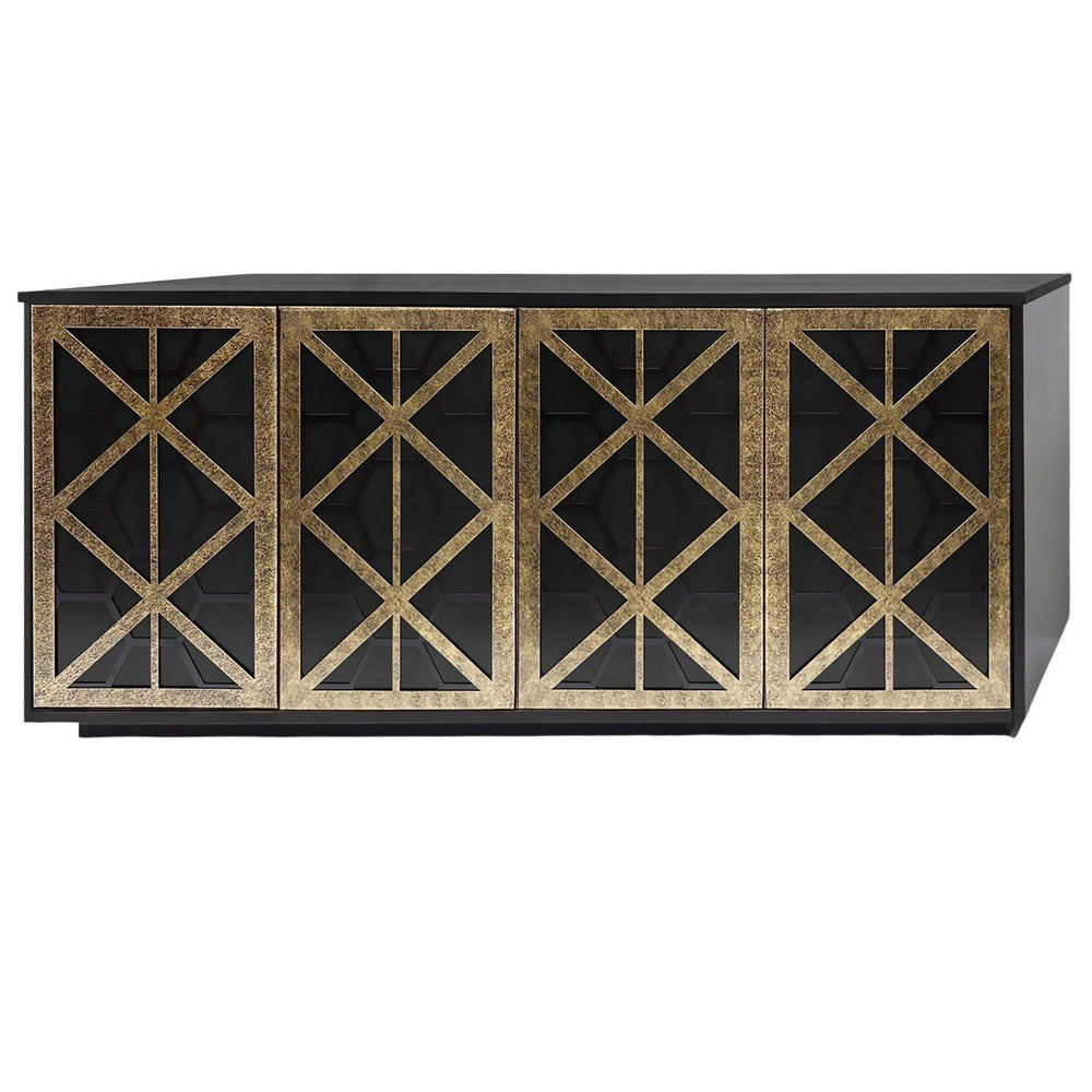 Reeno Fretwork 4 Door Buffet Sideboard - XShowhome Limited - Libra