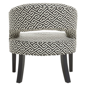 Regents Park Greek Key design Cutout Lounge Chair - Canwell Interiors Limited - Xshowhome