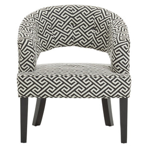 Regents Park Greek Key design Cutout Lounge Chair - Canwell Interiors Limited - Xshowhome