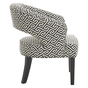 Regents Park Greek Key design Cutout Lounge Chair - Canwell Interiors Limited - Xshowhome