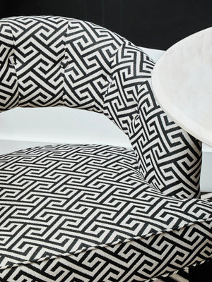 Regents Park Greek Key design Cutout Lounge Chair - XShowhome Limited - Xshowhome